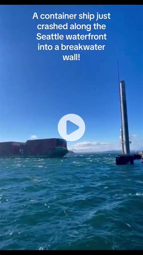 container ship seattle crash